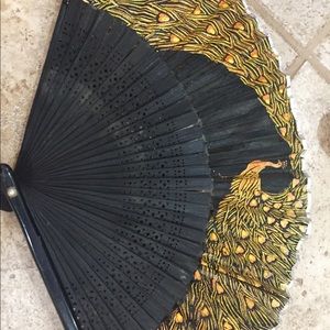 8 VINTAGE HAND FANS
